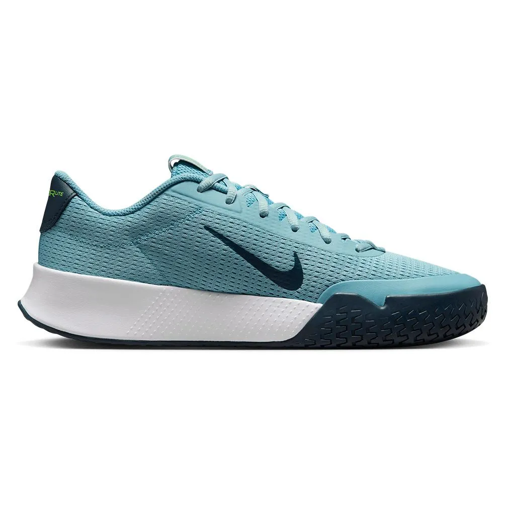 Mens Vapor Lite 2 Tennis Shoes Denim Turquiose and Volt