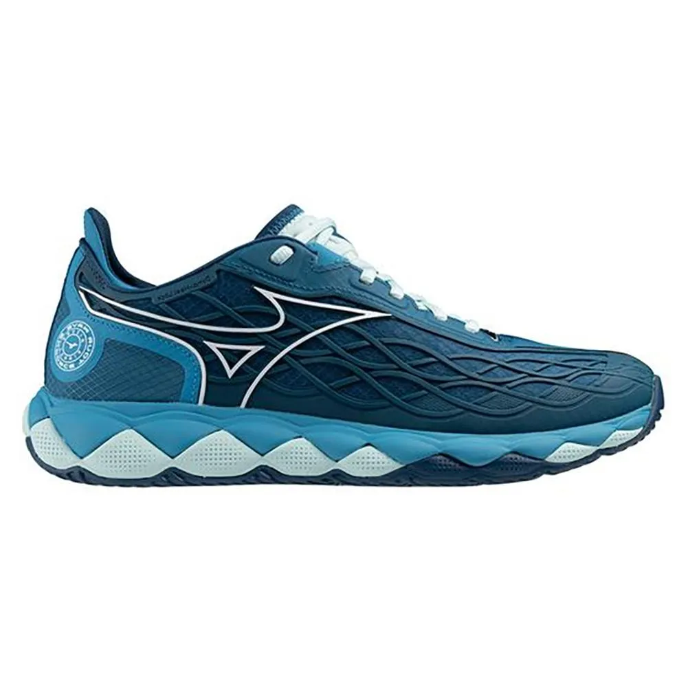 Men's Wave Enforce Tour AC Tennis Shoes Moroccan Blue and White