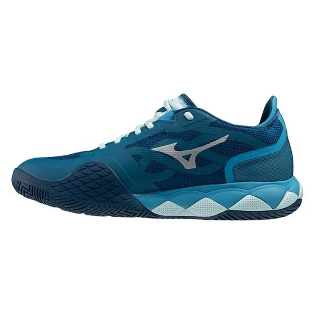 Men's Wave Enforce Tour AC Tennis Shoes Moroccan Blue and White
