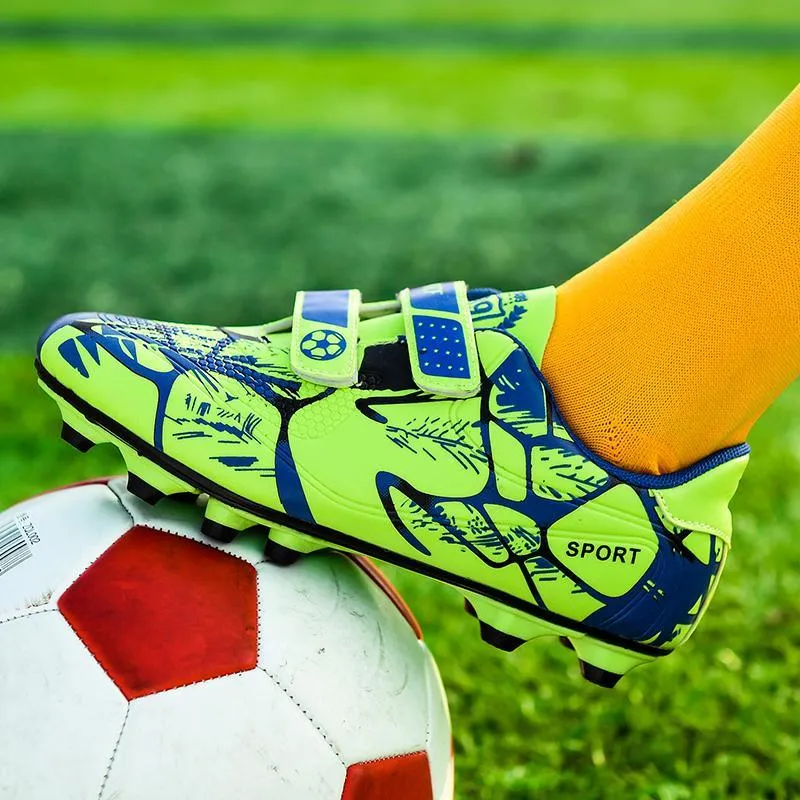 Mess It Kids Outdoor Soccer Cleats/Boys Girls Training Football Cleats