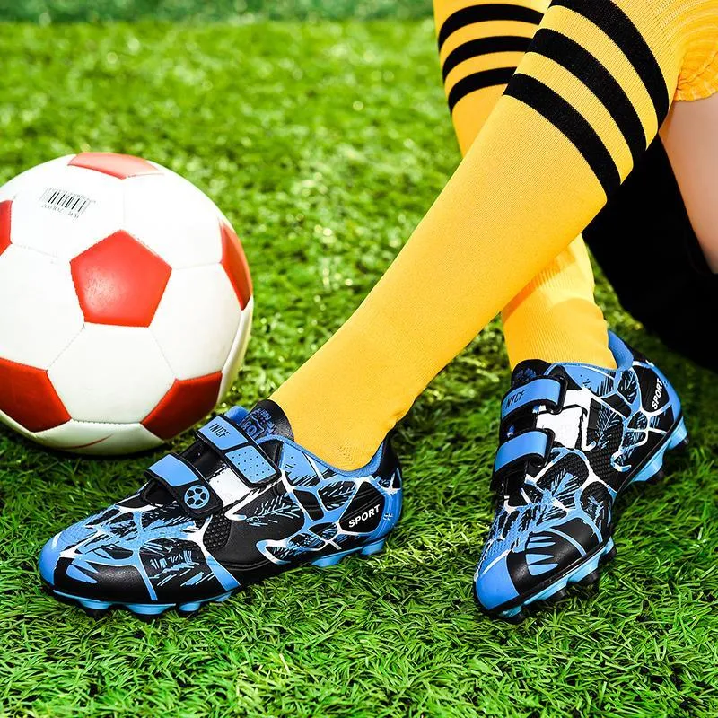 Mess It Kids Outdoor Soccer Cleats/Boys Girls Training Football Cleats