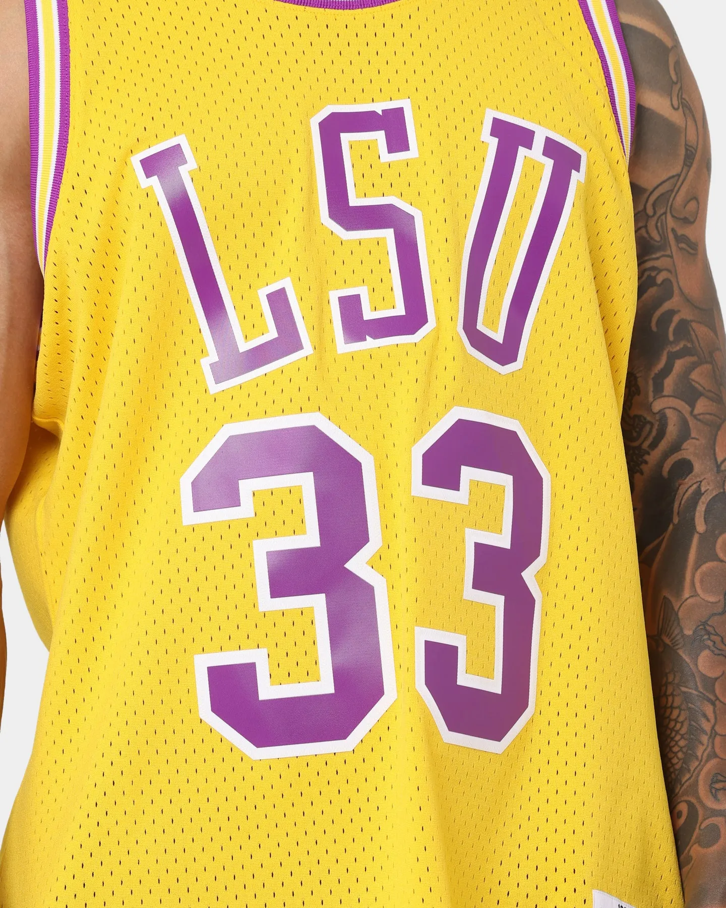 Mitchell & Ness Shaquille O'Neal Louisiana State University '90-'92 Jersey Yellow