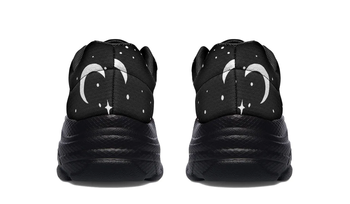 MoonDust Chunky Sneakers - Light Breathable and Comfortable Sports Shoes with Platform Soles