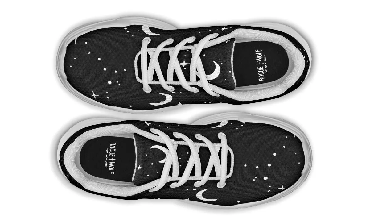 MoonDust Chunky Sneakers - Light Breathable and Comfortable Sports Shoes with Platform Soles
