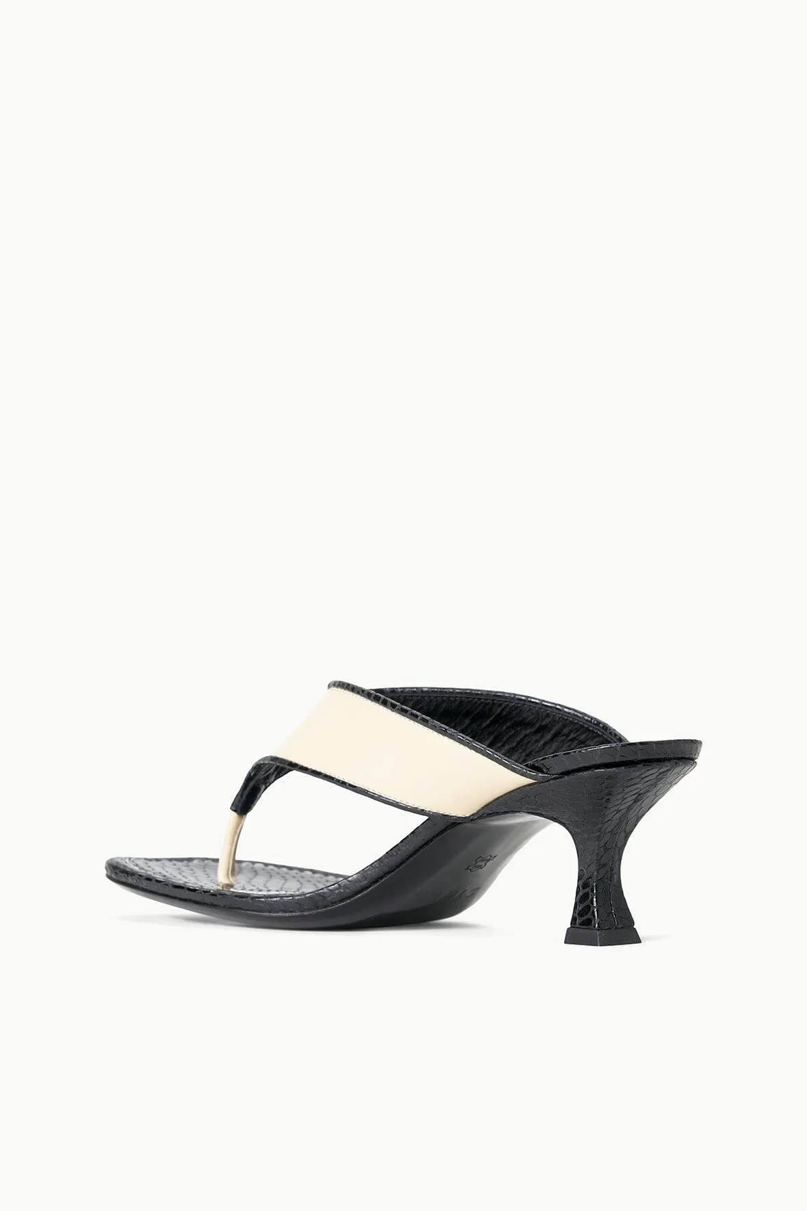 NATALIA THONG SANDAL | CREAM BLACK