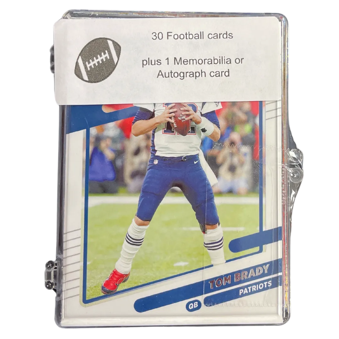NFL 30 Football Card Mystery Box w/ 1 Certified Autograph/Relic Card!