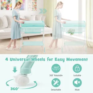 NNECW Portable Folding Baby Changing Table for Infant Newborn Nursery