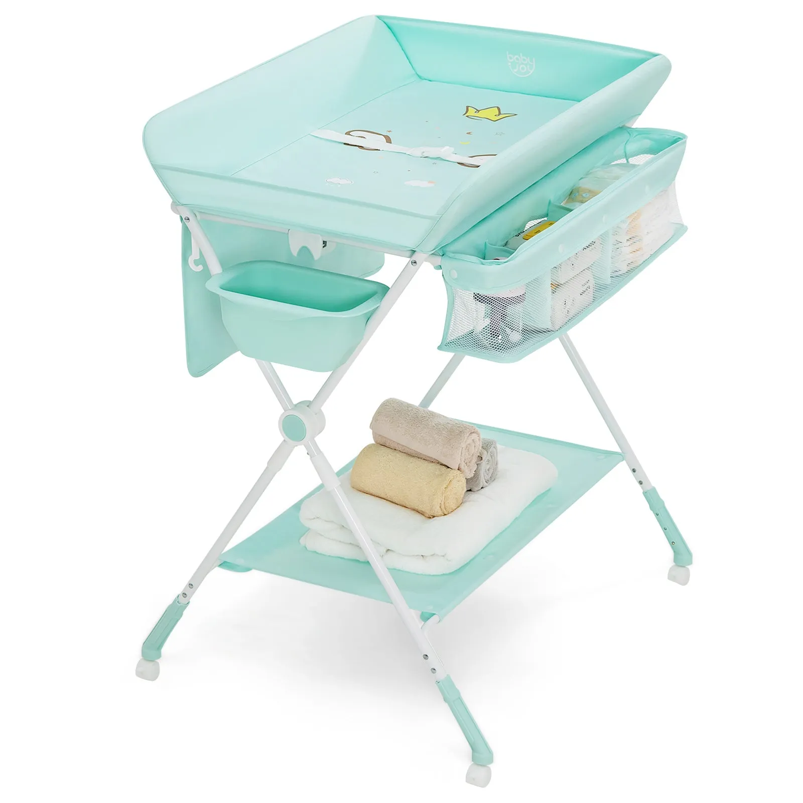 NNECW Portable Folding Baby Changing Table for Infant Newborn Nursery