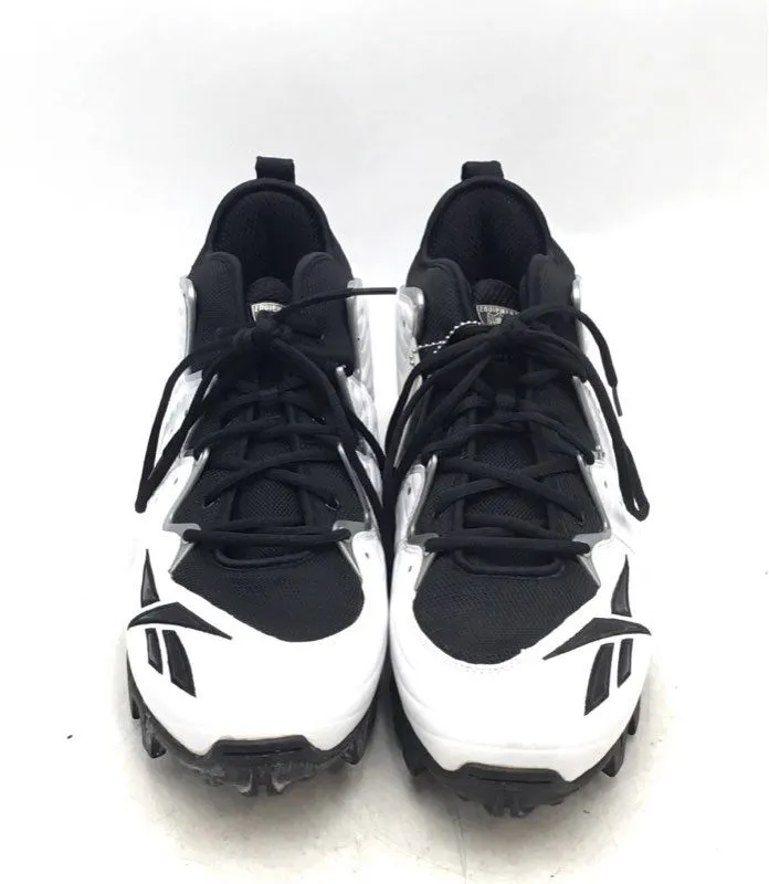 NWT Reebok Men's White Black NFL Football Cleats - Size 17