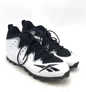 NWT Reebok Men's White Black NFL Football Cleats - Size 17