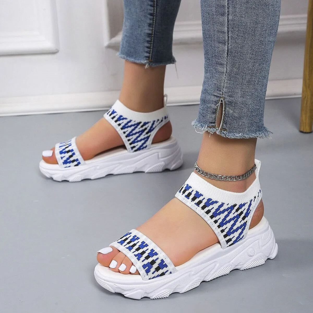 OCW Sports Sandals For Women Summer Thick Bottom Beach Casual