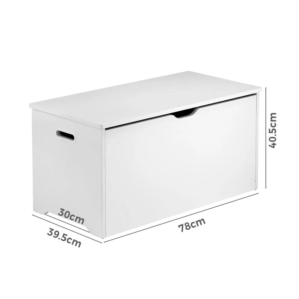 Oikiture Kids Toy Storage Box Cabinet Wooden Chest Container Room Organiser