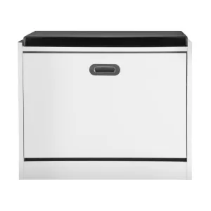 Ollie Shoe Cabinet Bench Shoes Storage Rack Shelves Shelf Cupboard Footwear Stand White 0.6M 15 Pairs