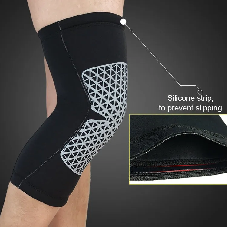 Outdoor Knee Leg Breathable Anti-collision Sports Protective Gear, Size: M(Red)