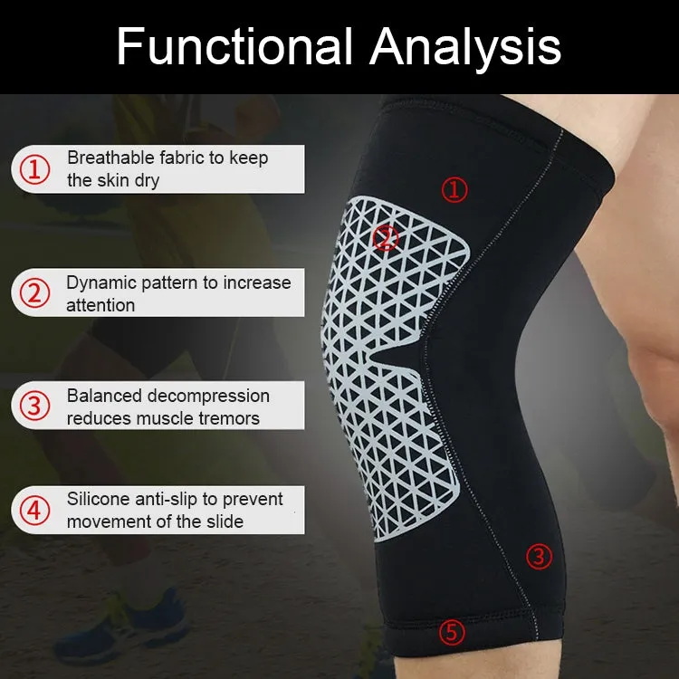 Outdoor Knee Leg Breathable Anti-collision Sports Protective Gear, Size: M(Red)