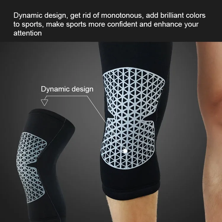 Outdoor Knee Leg Breathable Anti-collision Sports Protective Gear, Size: M(Red)