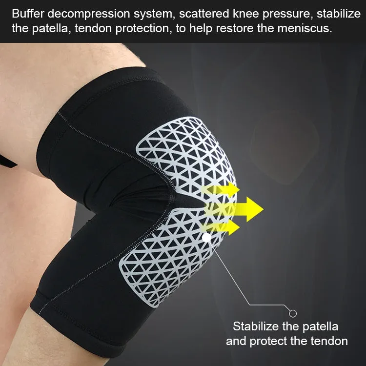 Outdoor Knee Leg Breathable Anti-collision Sports Protective Gear, Size: M(Red)