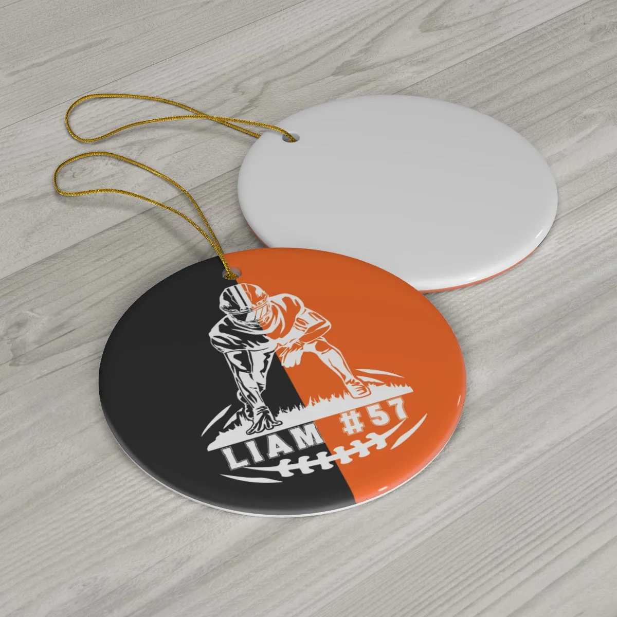 Personalized Football Ornament