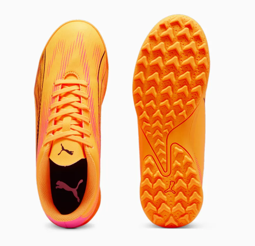 Puma Kids Astro Turf Boots Ultra Play TT Jr Sun Stream/Black/Sunset Glow