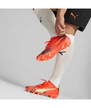 Puma Ultra Match FG/AG Soccer Cleats 106900 03  FIERY CORAL-FIZZY LIGHT-PUMA BLACK