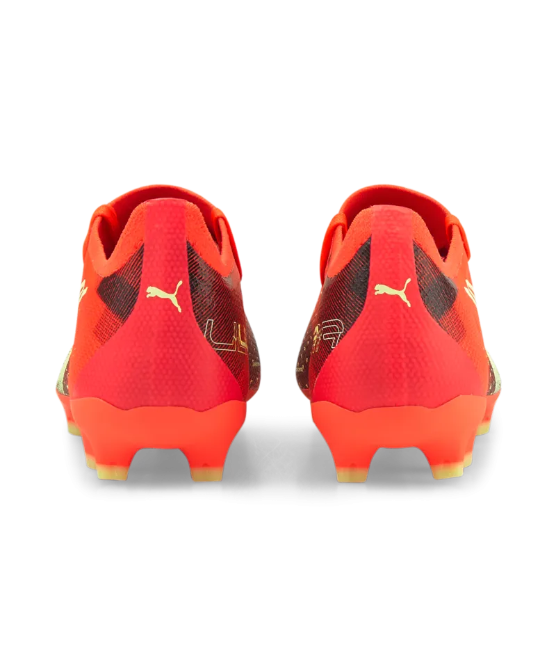 Puma Ultra Match FG/AG Soccer Cleats 106900 03  FIERY CORAL-FIZZY LIGHT-PUMA BLACK