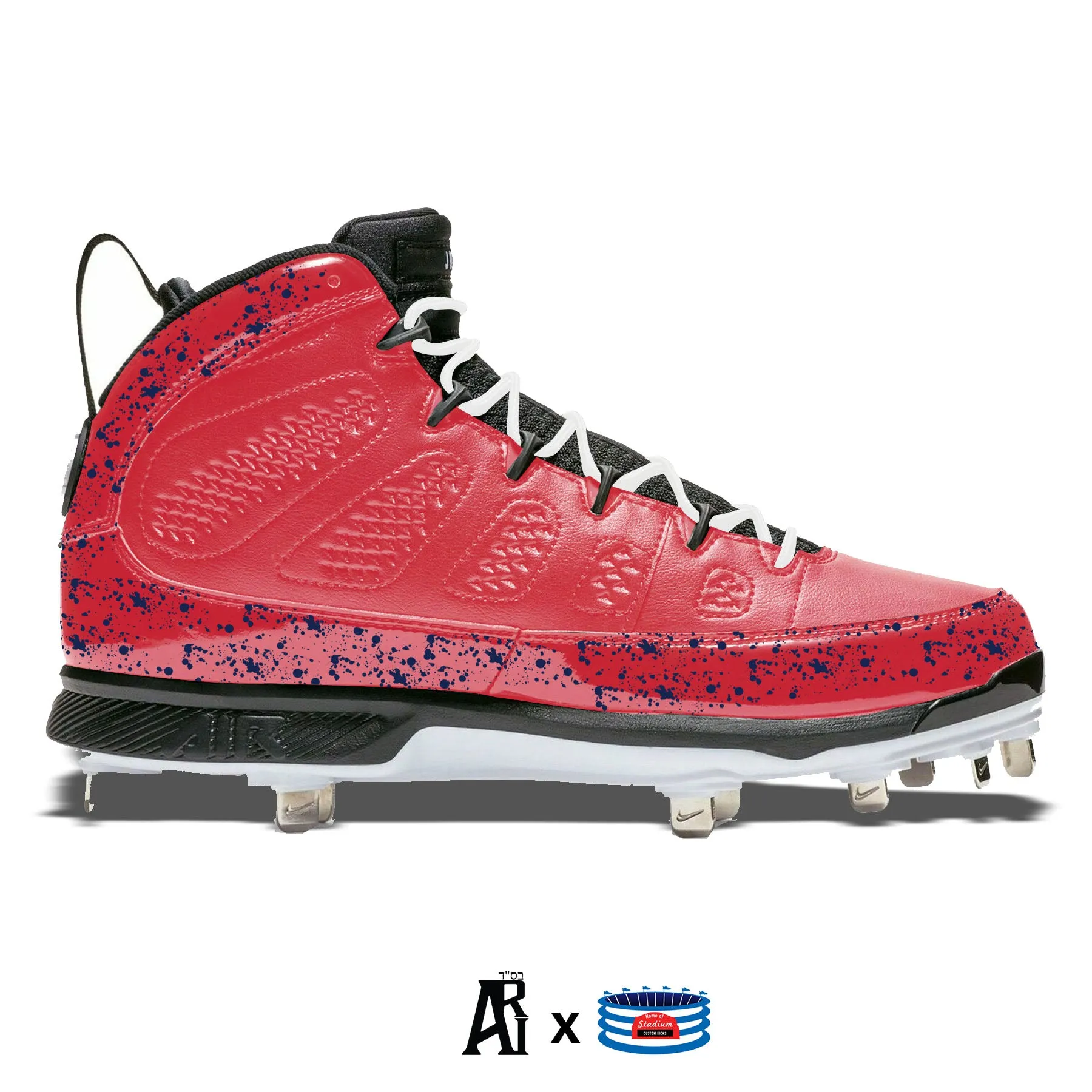 "Washington Splatter" Jordan 9 Retro Cleats