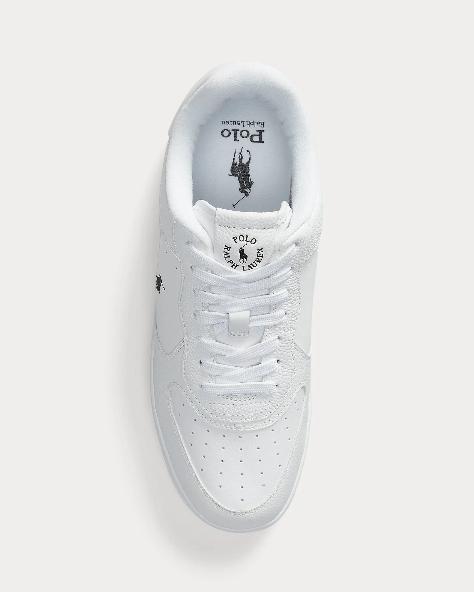 Ralph Lauren Masters Court Leather Men's Trainer | White