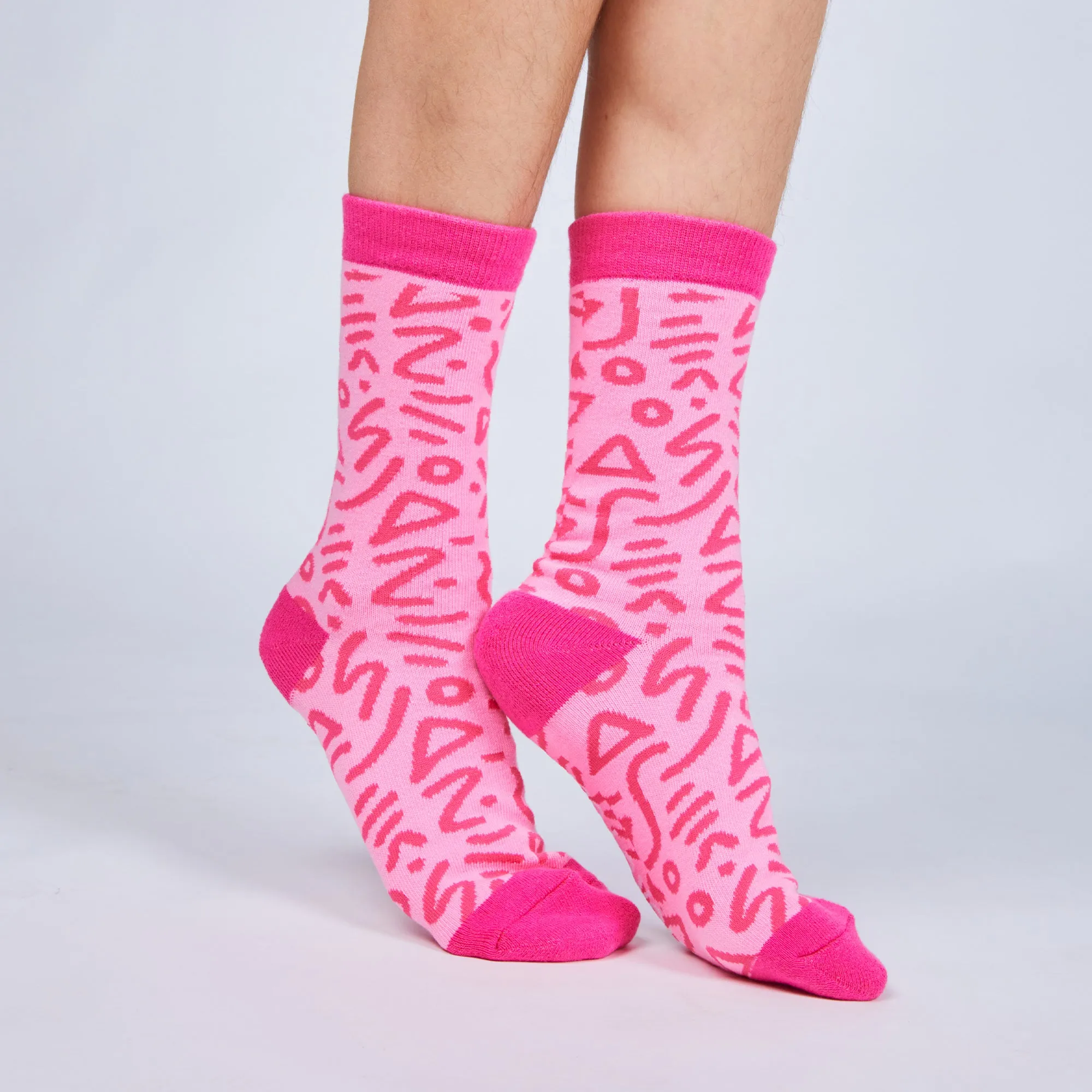 Raspberry Zap Socks