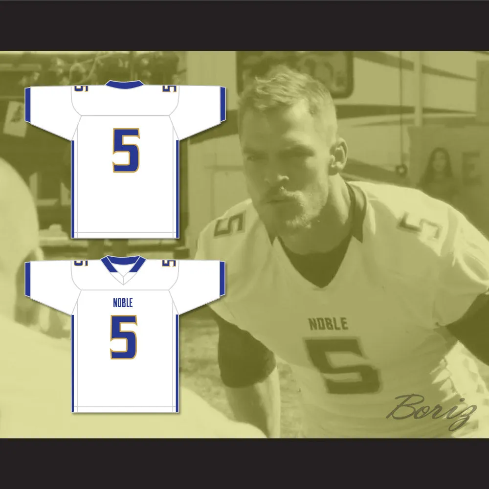 Ronnie Best 5 Noble Knights High School White Football Jersey The Turkey Bowl