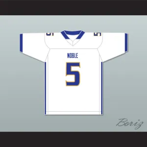 Ronnie Best 5 Noble Knights High School White Football Jersey The Turkey Bowl