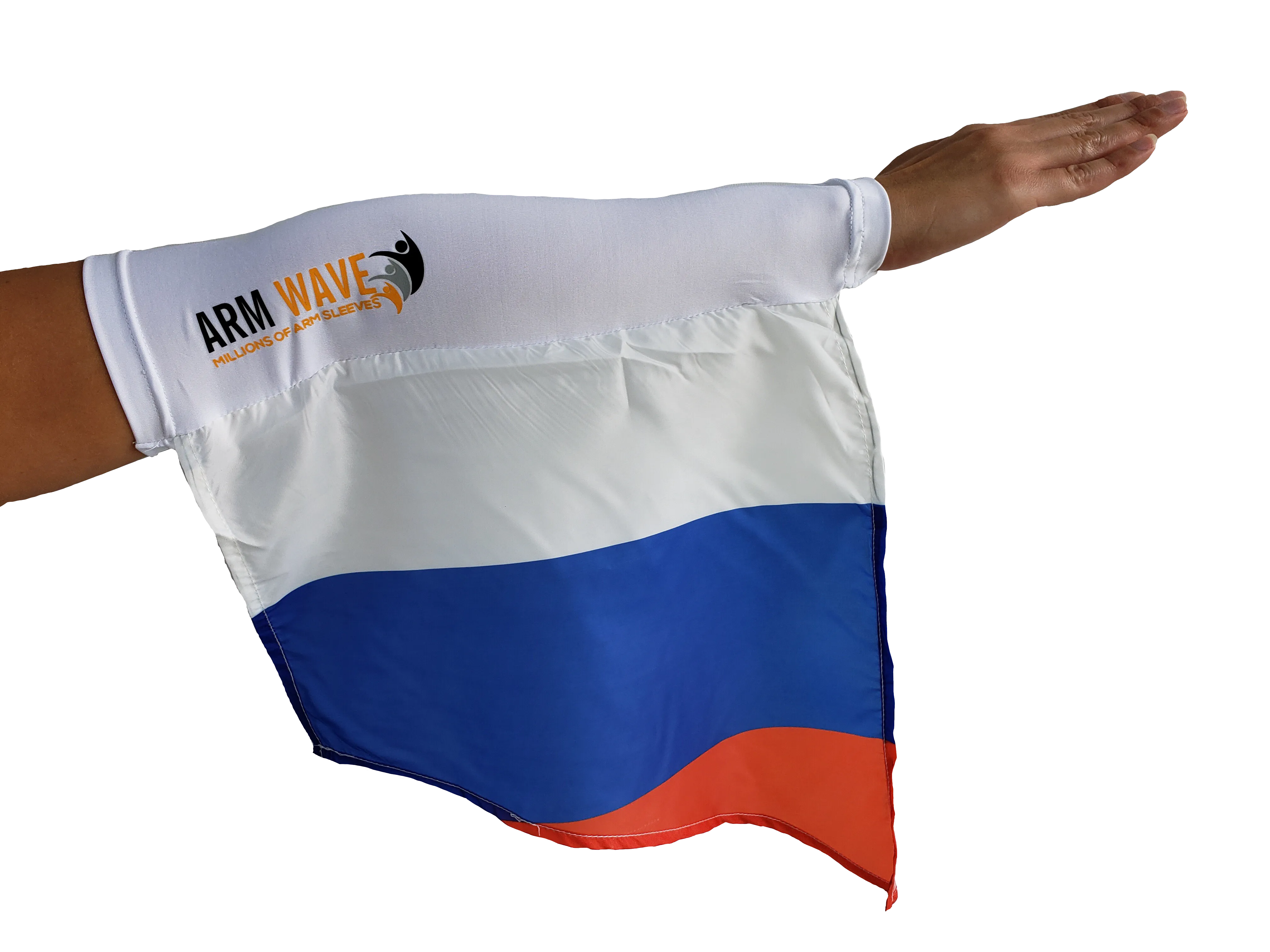 RUSSIA ARM SLEEVE FLAG (new trendy Arm Band) perfect for Cheering Supporters