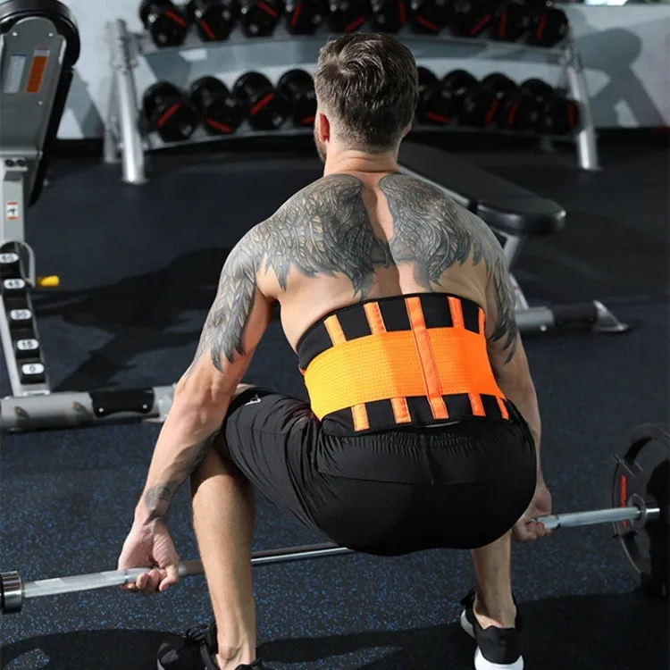 SBR Neoprene Sports Protective Gear Support Waist Protection Belt, Size:XL(Black)