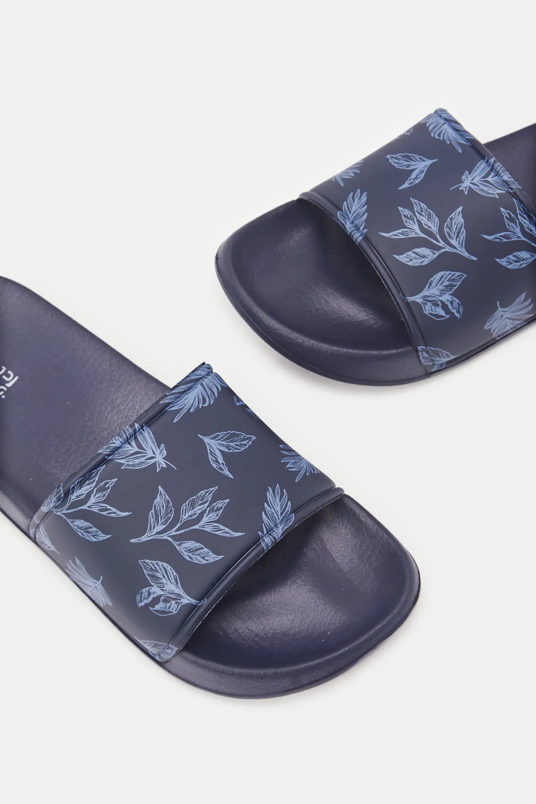 Senior Boys Navy Printed Slide