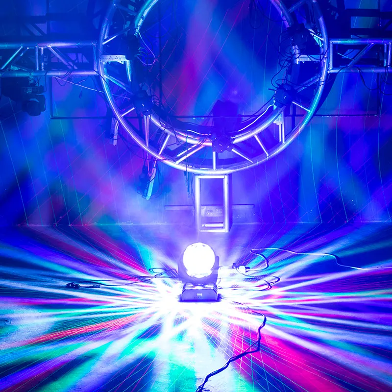 SHEHDS New High Brightness 16X3W LED Football Moving head light 3in1(Beam&Laser&Strobe) Lighting Red and Green Laser