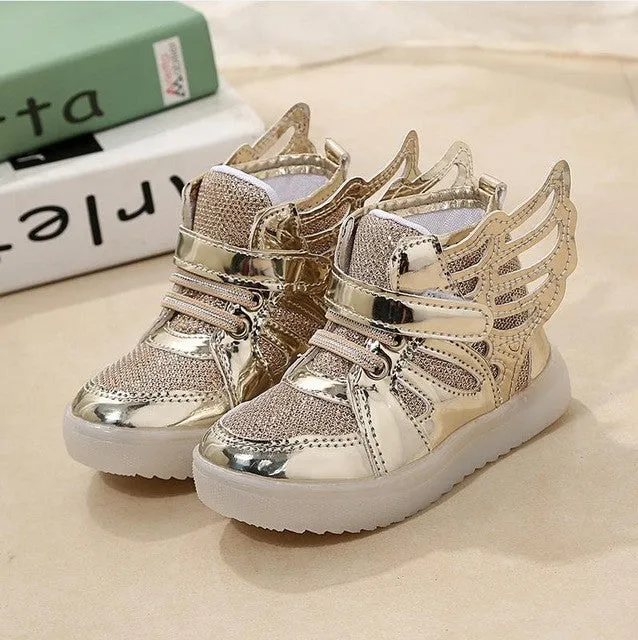 Size 21-36 led sneakers kids Anti-Slip Sports toddler boys girls shoes children lighting shoes Luminous Flasher glowing sneakers