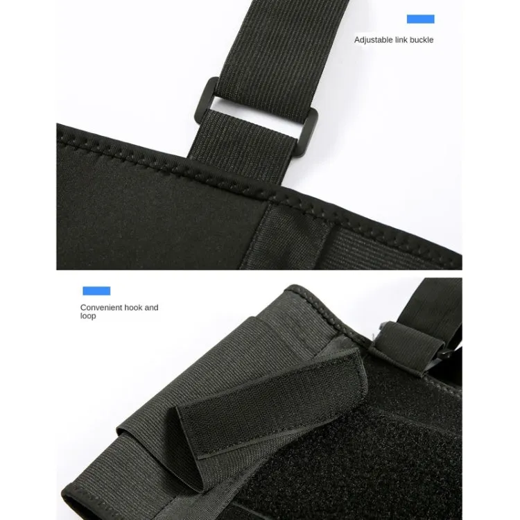 Sports Back Support Belt Waist Pain Protection Belt with Suspender Strap for Heavy Lifting, Size: XL