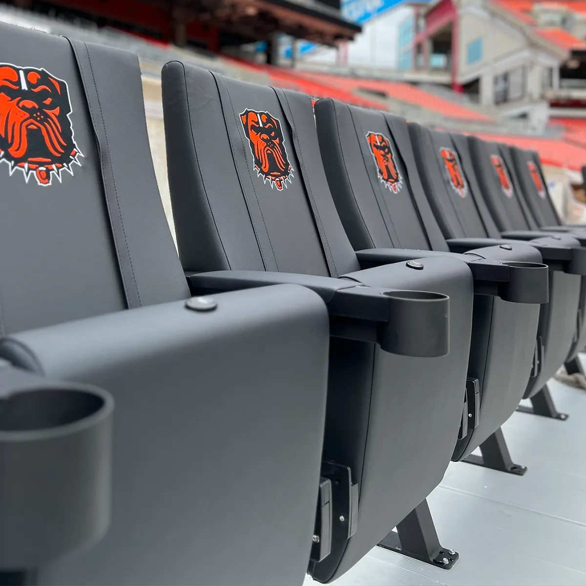 SuiteMax 3.5 VIP Seats with Iowa Hawkeyes Football Herky Logo