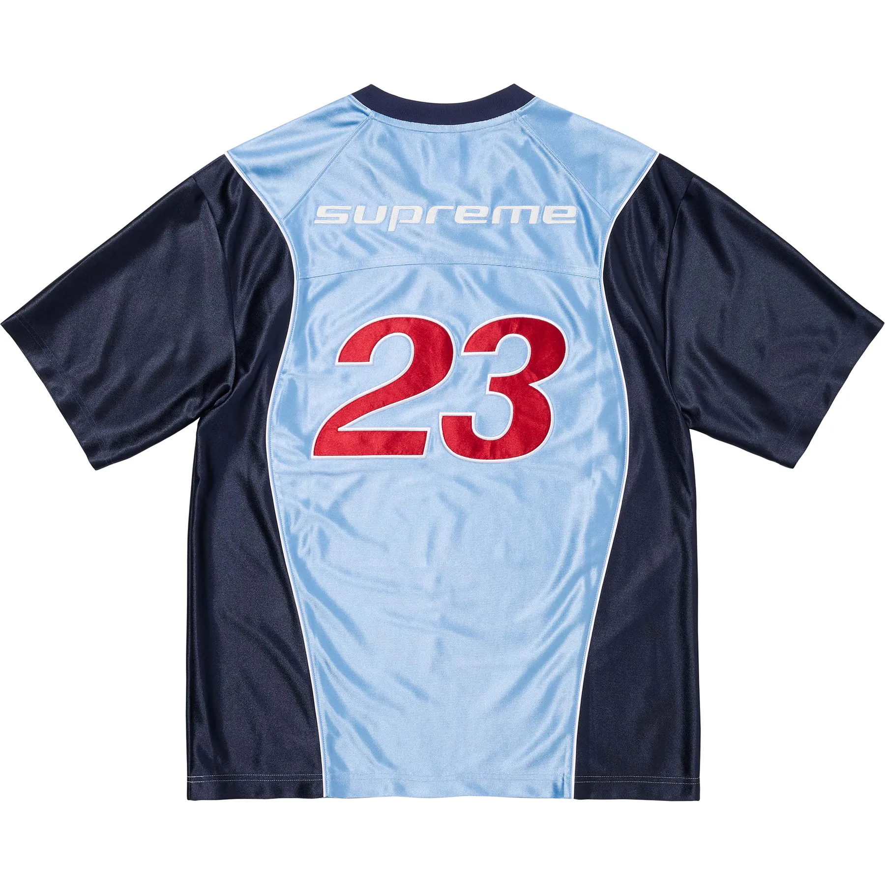 Supreme x Jordan Warm Up Jersey 'Light Blue/Navy'