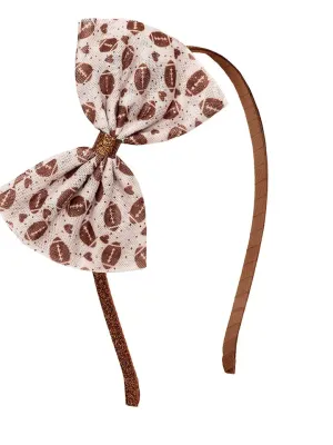 SWE Football Print Tulle Headband