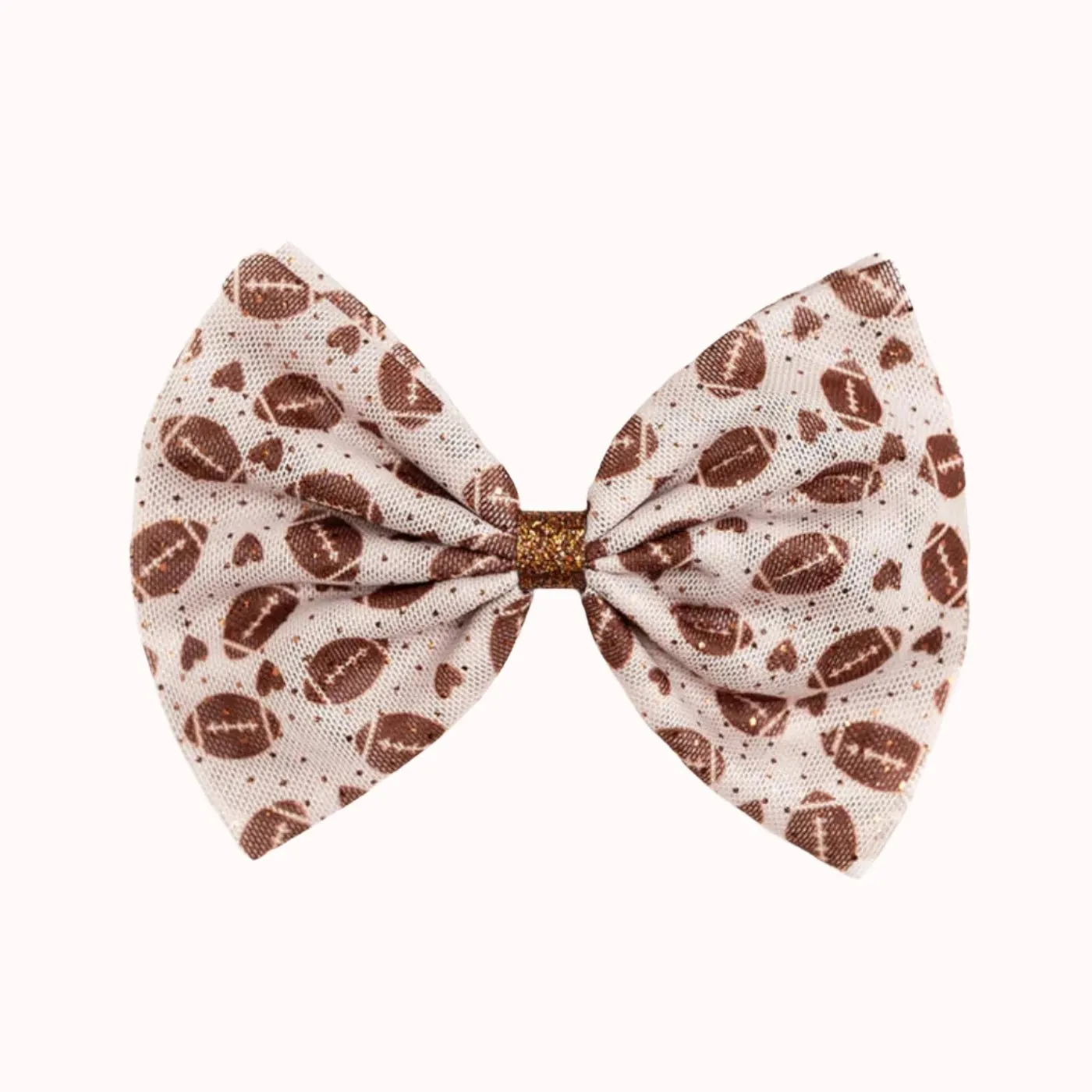 Sweet Wink Girls FOOTBALL LOVE Bow Hair Clip
