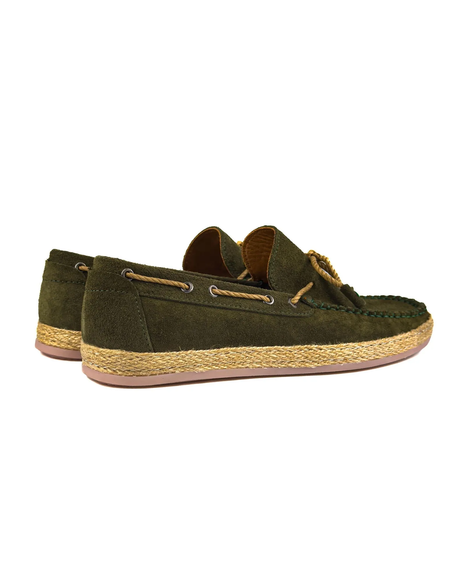 T-Hadrian Green Genuine Suede Leather Men's Loafer Shoe