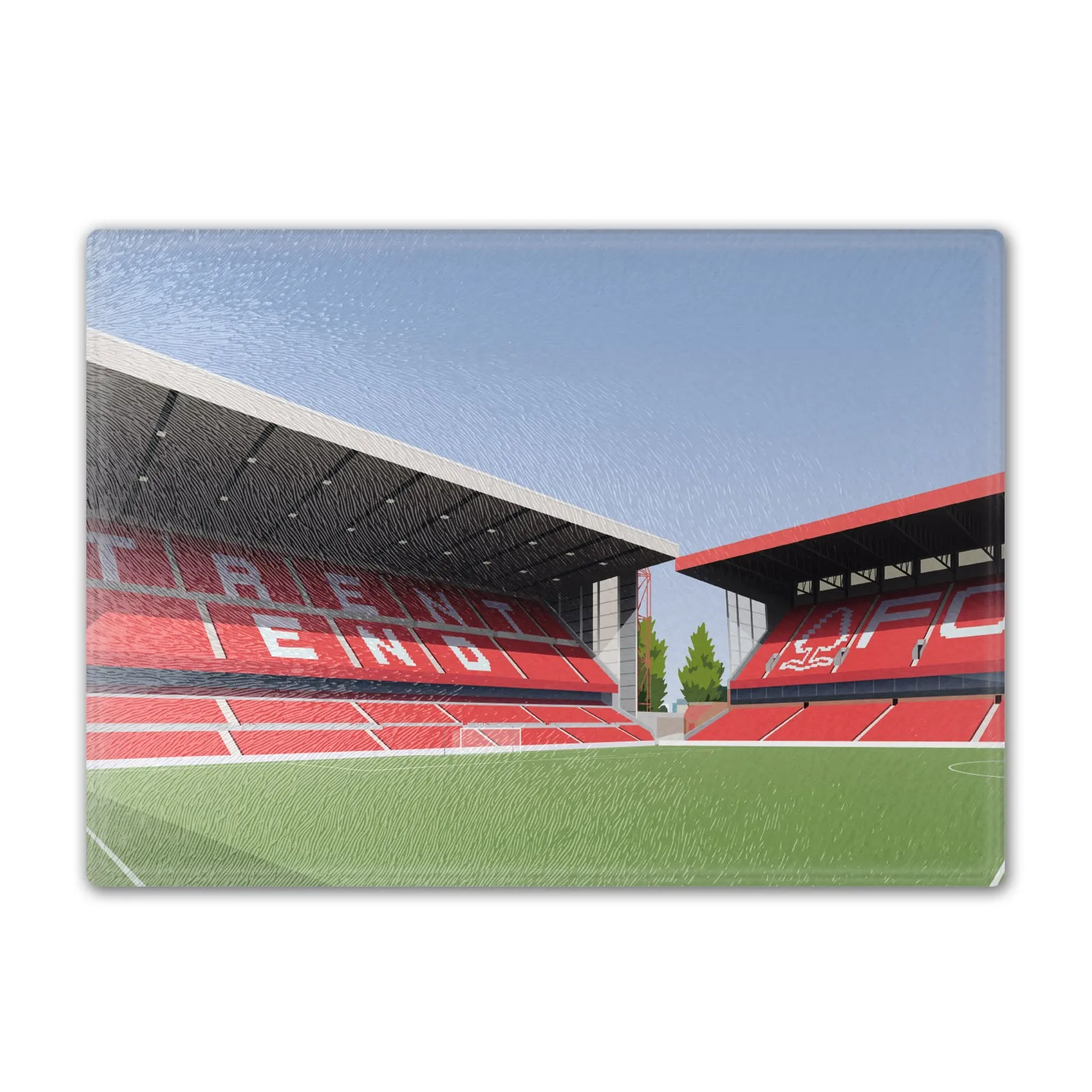 Trent End Illustrated Chopping Board