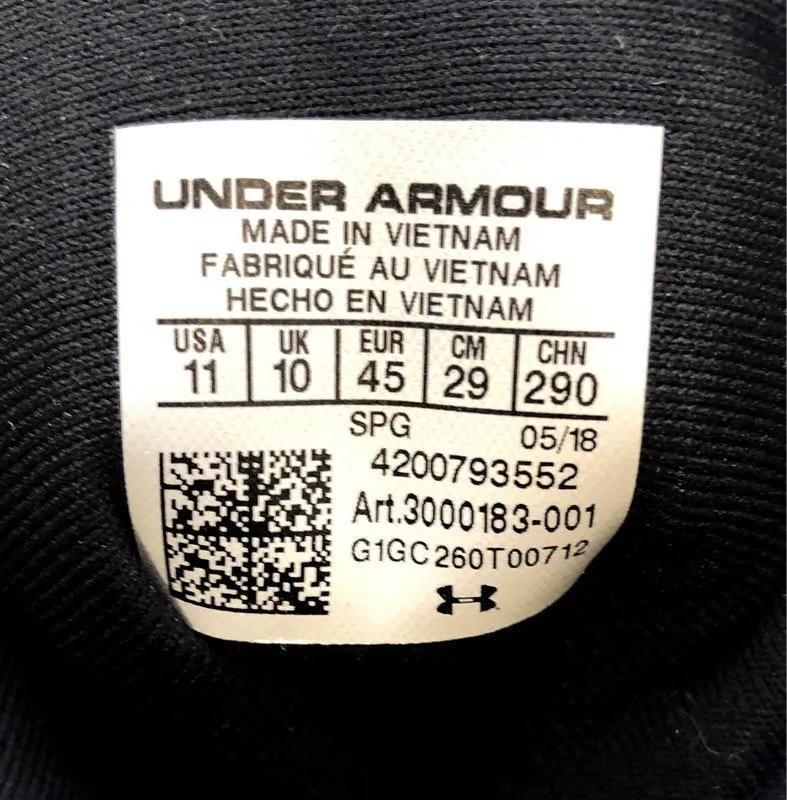 Under Armour Men's Black White Highlight RM Football Cleats - Size 11