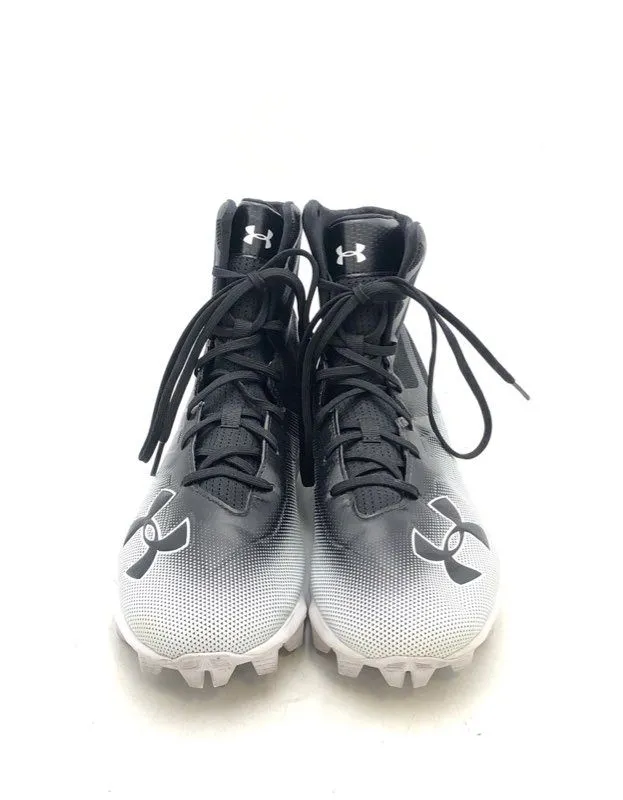 Under Armour Men's Black White Highlight RM Football Cleats - Size 11