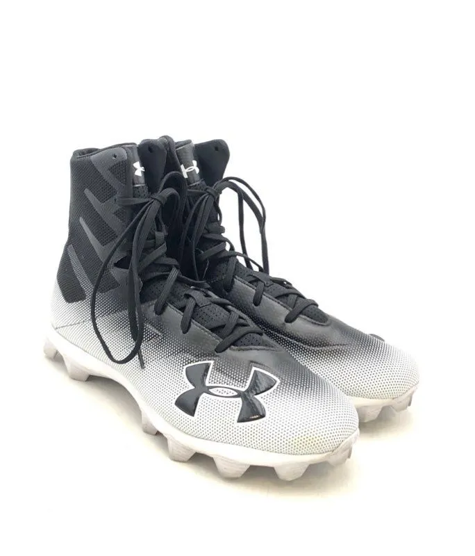 Under Armour Men's Black White Highlight RM Football Cleats - Size 11