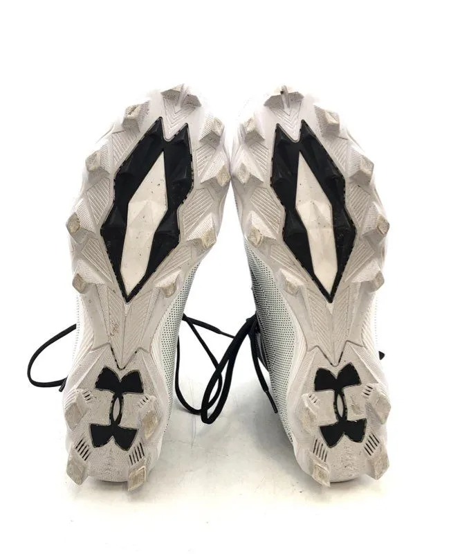 Under Armour Men's Black White Highlight RM Football Cleats - Size 11