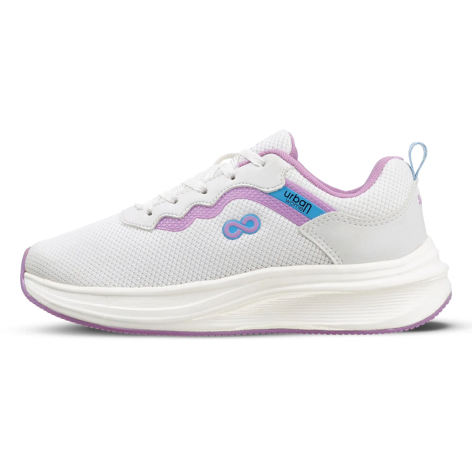 URBAN Women's Lace-up Sports Shoe - WS9919 White