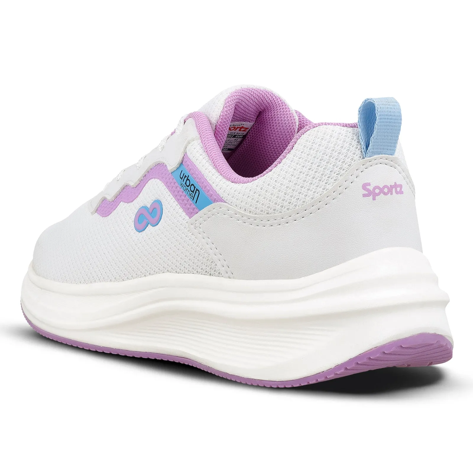 URBAN Women's Lace-up Sports Shoe - WS9919 White