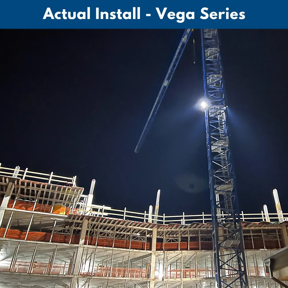 VEGA LED Sports Light - 850W - 118,000lm - 5000K - 120-277V - 4H4V - 2000W Equal - 10 Year Warranty