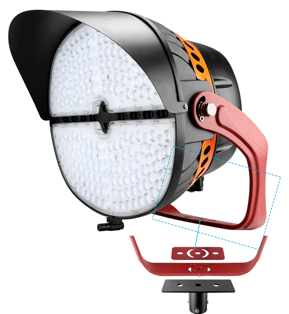 VEGA LED Sports Light - 850W - 118,000lm - 5000K - 120-277V - 4H4V - 2000W Equal - 10 Year Warranty